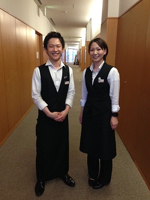 当日お世話になったレストラン「ki-ichigo」のスタッフのお二人。